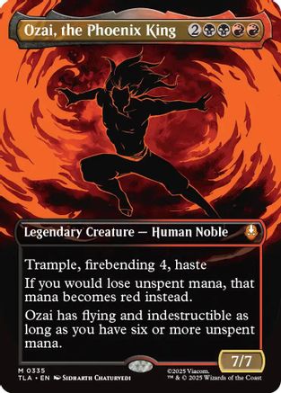 Ozai, the Phoenix King (0335) (Borderless) (TLA-335) - mythic