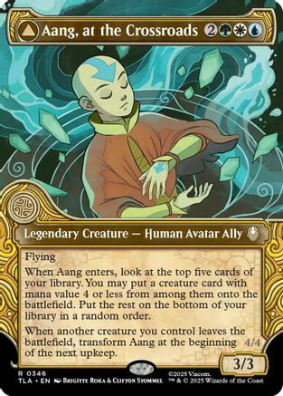 Aang, at the Crossroads (Showcase) (TLA-346) - rare