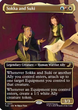 Sokka and Suki (Borderless) (TLE-071) - rare