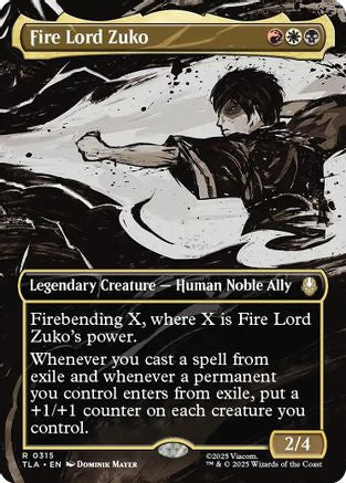 Fire Lord Zuko (Borderless) (TLA-315) - rare