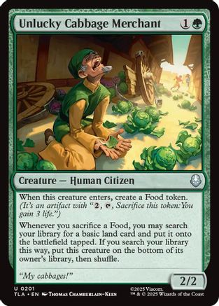 Unlucky Cabbage Merchant (TLA-201) - uncommon - Foil