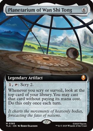 Planetarium of Wan Shi Tong (Extended Art) (TLA-385) - mythic - Foil