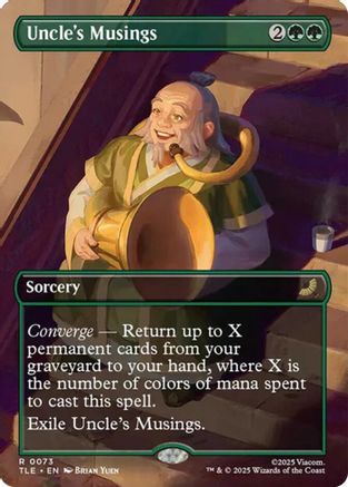 Uncle's Musings (Borderless) (TLE-073) - rare - Foil