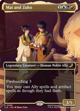 Mai and Zuko (Borderless) (TLE-068) - rare