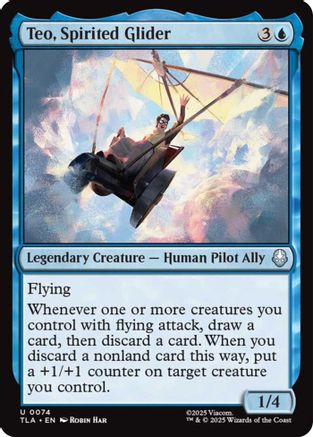 Teo, Spirited Glider (TLA-074) - uncommon - Foil