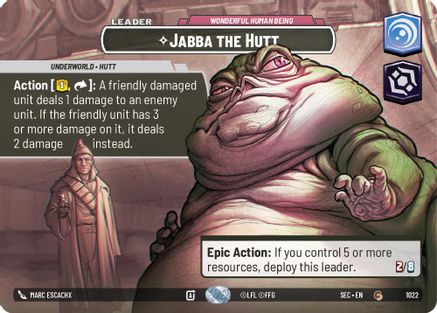 Jabba the Hutt - Wonderful Human Being (Showcase) (1022) - SOP - Common - Foil