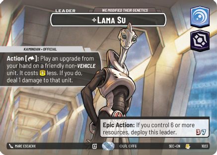 Lama Su - We Modified Their Genetics (Showcase) (1023) - SOP - Rare - Foil