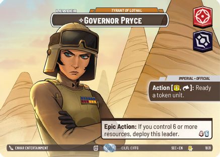 Governor Pryce - Tyrant of Lothal (Showcase) (1031) - SOP - Rare - Foil
