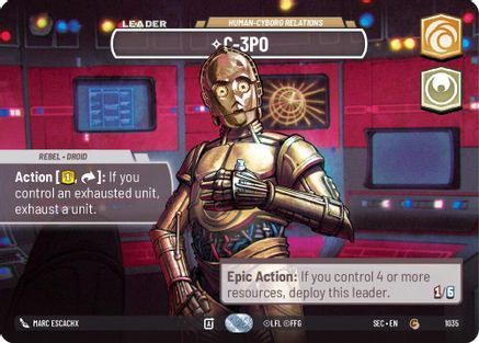 C-3PO - Human-Cyborg Relations (Showcase) (1035) - SOP - Common - Foil