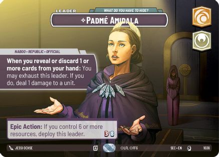 Padme Amidala - What Do You Have to Hide? (Showcase) (1036) - SOP - Special - Foil