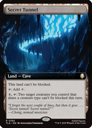Secret Tunnel (Extended Art) (TLA-392) - rare - Foil