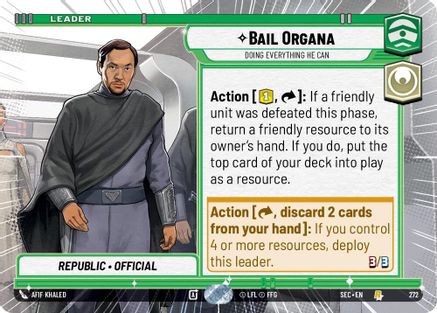Bail Organa - Doing Everything He Can (Hyperspace) (272) - SOP - Rare