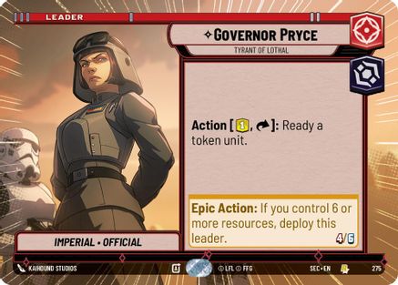 Governor Pryce - Tyrant of Lothal (Hyperspace) (275) - SOP - Rare