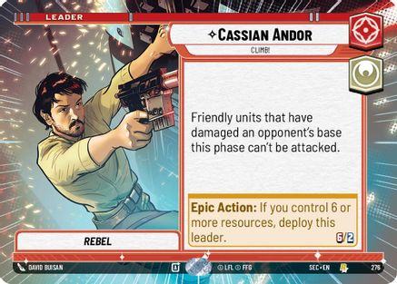 Cassian Andor - Climb! (Hyperspace) (276) - SOP - Rare