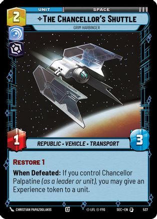 The Chancellor's Shuttle - Grim Harbinger (Foil) (537) - SOP - Special - Foil