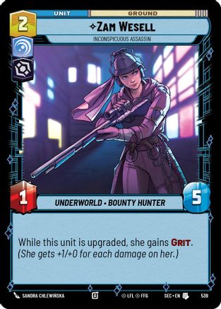 Zam Wesell - Inconspicuous Assassin (Foil) (539) - SOP - Uncommon - Foil