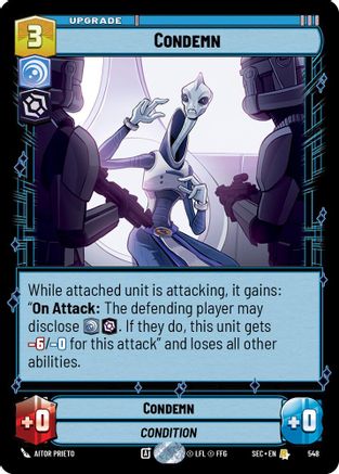 Condemn (Foil) (548) - SOP - Rare - Foil
