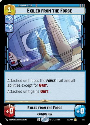Exiled from the Force (Foil) (564) - SOP - Rare - Foil