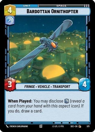 Bardottan Ornithopter (Foil) (572) - SOP - Common - Foil