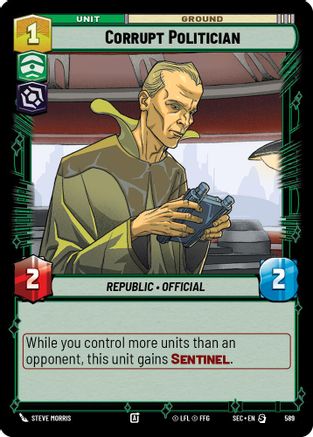 Corrupt Politician (Foil) (589) - SOP - Special - Foil