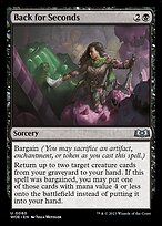 Back for Seconds (WOE-080) - uncommon - Foil