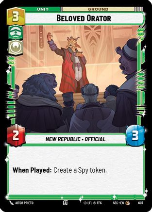 Beloved Orator (Foil) (607) - SOP - Common - Foil