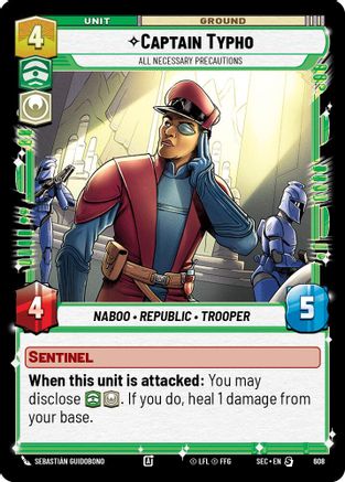 Captain Typho - All Necessary Precautions (Foil) (608) - SOP - Special - Foil