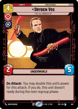 Dryden Vos - I Get All Worked Up (Foil) (647) - SOP - Legendary - Foil