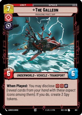 The Galleon - Marauding Pirate Ship (Foil) (651) - SOP - Uncommon - Foil