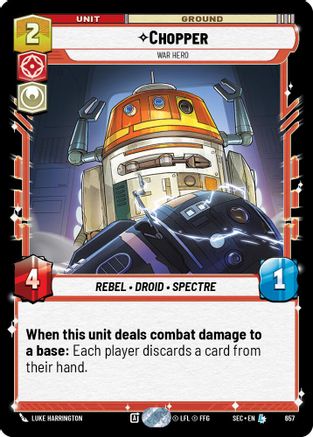 Chopper - War Hero (Foil) (657) - SOP - Legendary - Foil