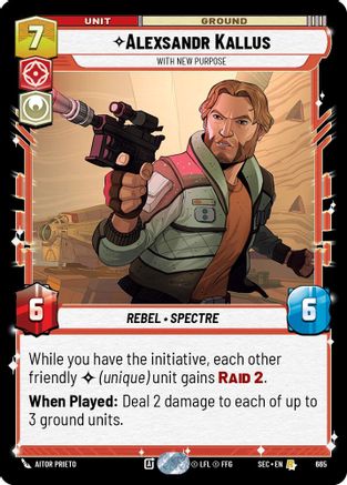 Alexsandr Kallus - With New Purpose (Foil) (665) - SOP - Rare - Foil