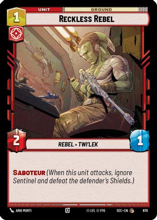 Reckless Rebel (Foil) (670) - SOP - Common - Foil