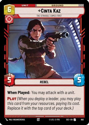 Cinta Kaz - The Struggle Comes First (Foil) (682) - SOP - Uncommon - Foil