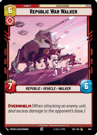 Republic War Walker (Foil) (683) - SOP - Common - Foil