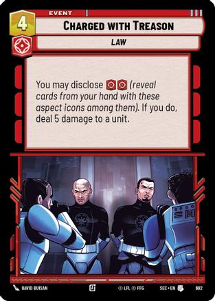 Charged with Treason (Foil) (692) - SOP - Uncommon - Foil