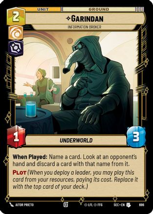 Garindan - Information Broker (Foil) (696) - SOP - Uncommon - Foil