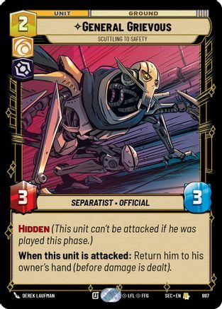 General Grievous - Scuttling to Safety (Foil) (697) - SOP - Rare - Foil