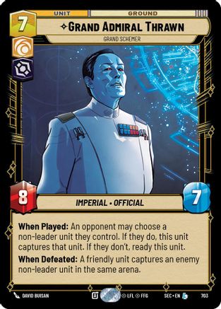 Grand Admiral Thrawn - Grand Schemer (Foil) (703) - SOP - Legendary - Foil