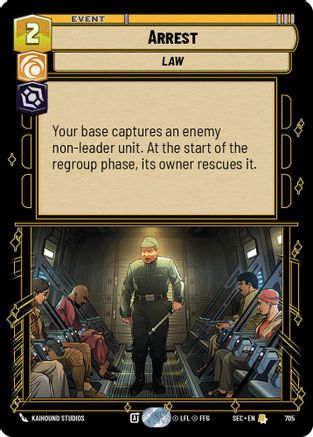 Arrest (Foil) (705) - SOP - Rare - Foil