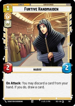 Furtive Handmaiden (Foil) (707) - SOP - Special - Foil