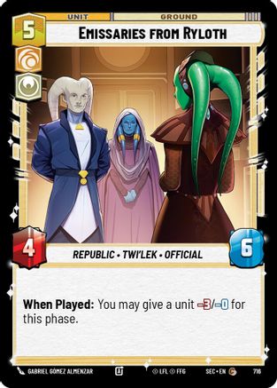 Emissaries from Ryloth (Foil) (716) - SOP - Common - Foil