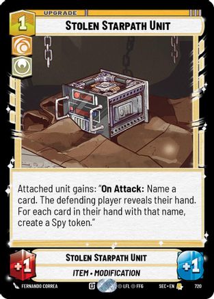 Stolen Starpath Unit (Foil) (720) - SOP - Rare - Foil