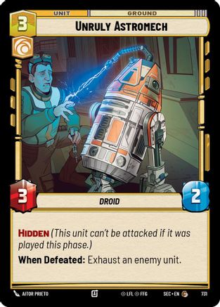 Unruly Astromech (Foil) (731) - SOP - Common - Foil