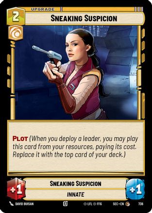 Sneaking Suspicion (Foil) (736) - SOP - Common - Foil
