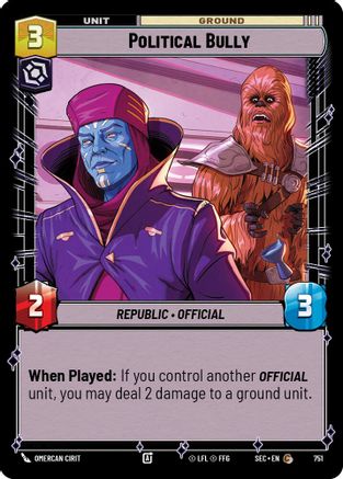 Political Bully (Foil) (751) - SOP - Common - Foil