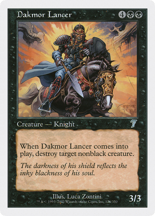 Dakmor Lancer (7ED-126) - uncommon