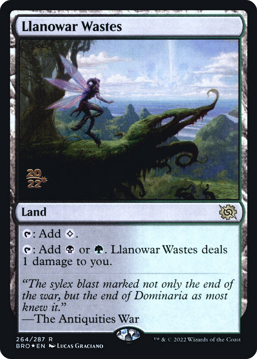 Llanowar Wastes (PRE-264S) - rare - Foil