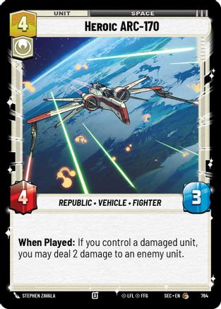 Heroic ARC-170 (Foil) (764) - SOP - Common - Foil