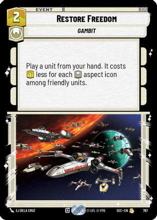 Restore Freedom (Foil) (767) - SOP - Rare - Foil