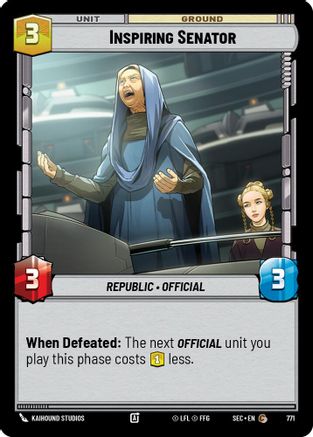 Inspiring Senator (Foil) (771) - SOP - Common - Foil